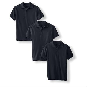 Dockers Big Boys' Uniform 3 Pack Husky Shirt